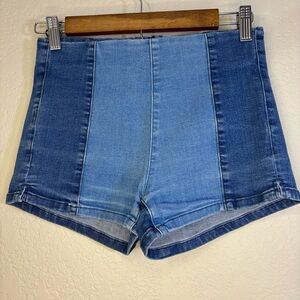 PacSun High Waist Blue Denim Shorts Size 26